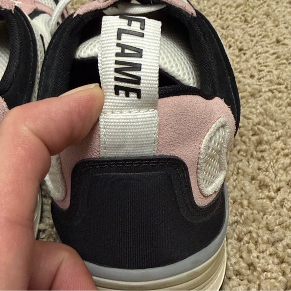 Sandro Paris Flame Sneakers Rose Vieux Pink and White - Picture 5 of 10